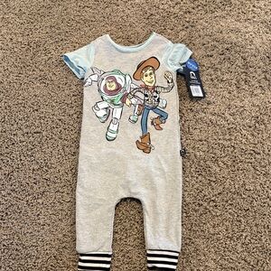 Rags to Raches Blue and Gray Bodysuit Sporty Design